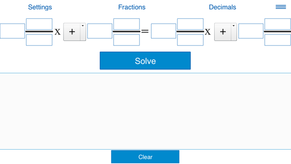 Linear equation in the form ax + b = cx + d