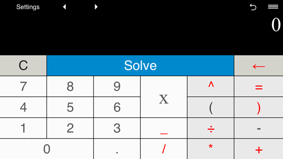 Elements of the xSolver main window